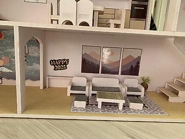 Игровые комплексы: Домик для куклы — 3‑этажный особняк с мебелью из экологически чистого — 5