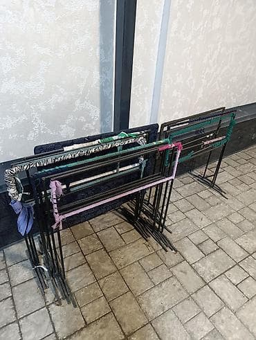 подставка для ткани: Складная стойка-держатель из металла. - Назначение: удобная подставка — 2