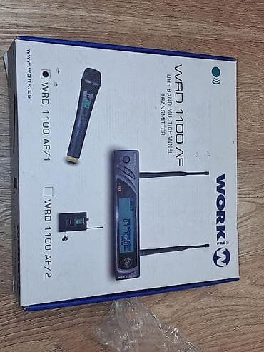 би поп: Беспроводная UHF микрофонная система WORK Pro WRD 1100 AF/1 Комплект — 4