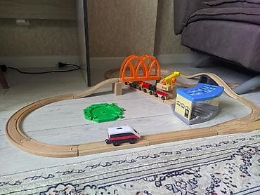 hot wheels bmw: Деревянная железная дорога IKEA LILLABO с поездами и аксессуарами — 1