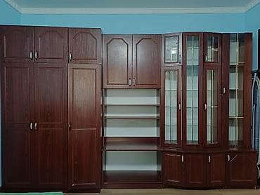 стенки для кухни: Стенка-шкаф, Тип стенки-шкафа: Модульная, Для зала, Б/у, Особенности: Для хранения посуды — 1