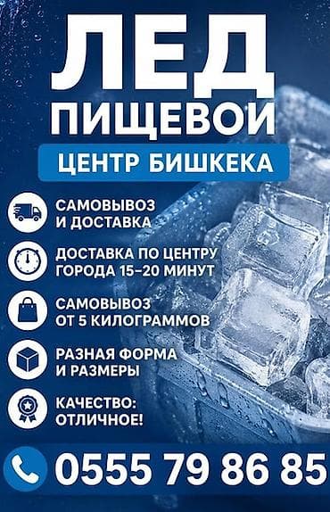 ЛЁД ПИЩЕВОЙ В АССОРТИМЕНТЕ! ДОСТАВИМ БЫСТРЕЕ ВСЕХ! Разные формы и