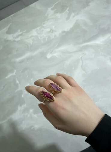 обувь 24: Кольцо, Коктейльное, Проба 583, Женские, Винтажный стиль, Новый — 1