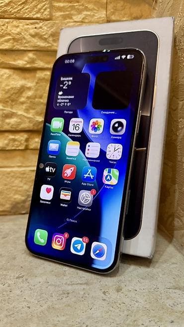 ipad 8 generation: IPhone 16 Pro Max, Б/у, 256 ГБ, Natural Titanium, Коробка, 93 % — 3