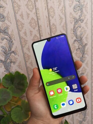 ноутбук 10000: Samsung Galaxy A22, Колдонулган, 64 ГБ, түсү - Кара, 2 SIM — 1