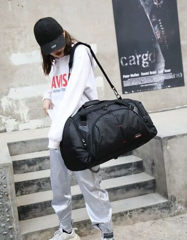 сумка для беременных: Сумка универсальная дорожная/спортивная - Цвет: черный - Формат — 21