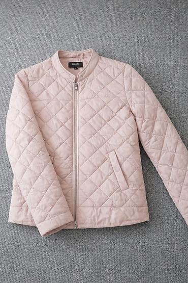 безрукавка теплая: Стеганая женская куртка GLAM - Цвет: пудрово-розовый - Крой: прямой — 1