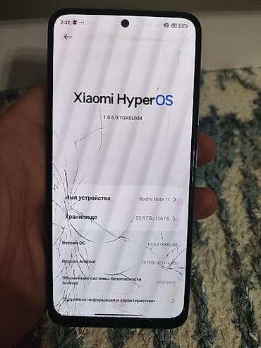 redmi note 15c: Redmi, Redmi Note 11, Б/у, 128 ГБ, цвет - Голубой, 2 SIM — 2