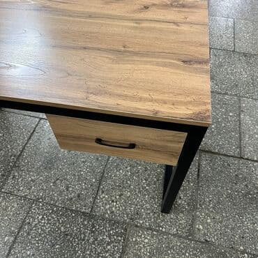 купить офисный стол бу: Стол лофт с ящиком 120»60»75 дуб вотан — 2