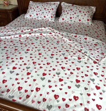 Комплект постельного 100% хлопок фланель белья с уникальным узором