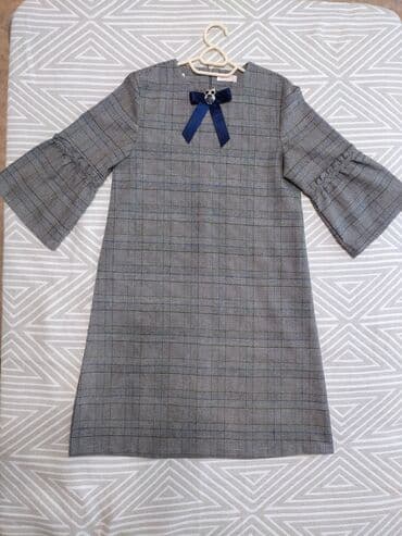 дом вещи: Детское платье, цвет - Серый, Б/у — 1