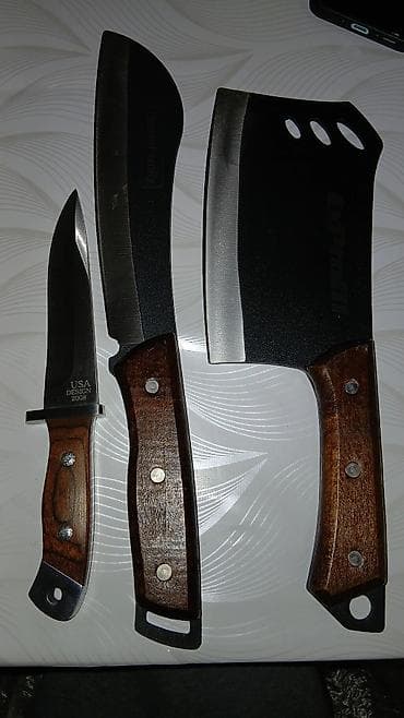 Новый Набор кухонных топориков/ножей экспедиционного типа всё вместе