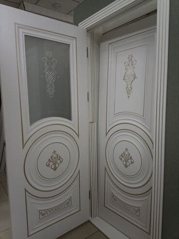 двери мешкомнатный: Межкомнатная дверь со стеклом, МДФ, Окрашенная, Российская, цвет - Белый, 2000 * x 60 см, Новый — 5