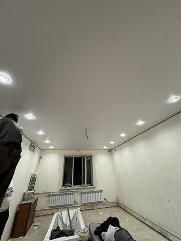 Натяжной потолок: Натяжной потолок Матовое Монтаж — 2
