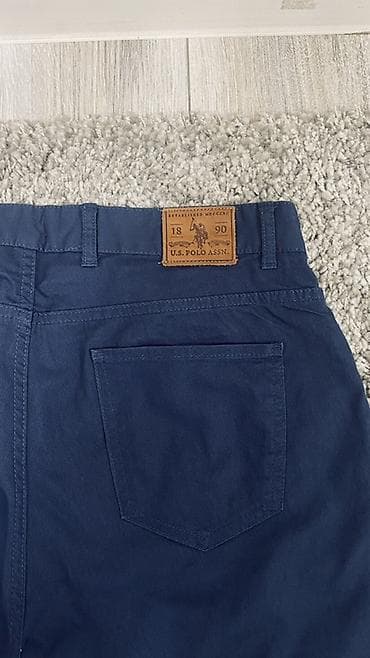 аскердик кийимдер: Мужские брюки U.S. Polo Assn. - Модель: Slim (приталенный крой) - — 3