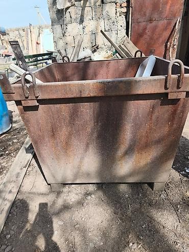 купить мусорный контейнер: Металлический контейнер для строительного мусора/скрапа. - Материал — 2