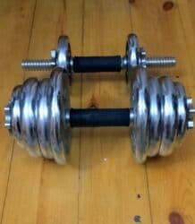 гантели наборные хромированные: ГАНТЕЛИ!!! ЗЕРКАЛЬНЫЙ, фото из создавали собственноручно!! вес ТОЧНЫЙ — 2