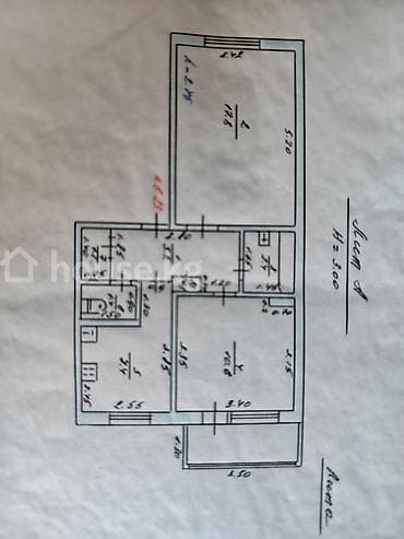 Недвижимость: 2 комнаты, 46 м², Аламедин-1 мкр 105 серия, 5 этаж, Евроремонт — 10