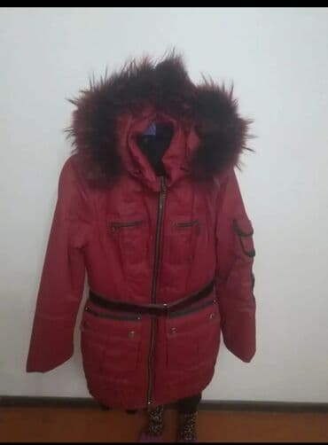 срочно в связи с переездом: Классный, тёплый фирменный фабричный пуховик. Наполнитель пух и мех на — 4