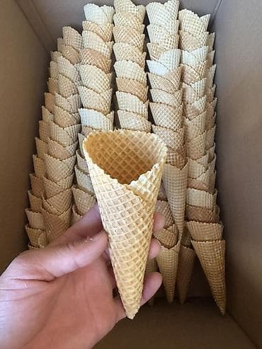 Өндүрүш үчүн жабдуулар: Вафельные рожки для мороженого (формат «конус») Высота 15-16 см — 3