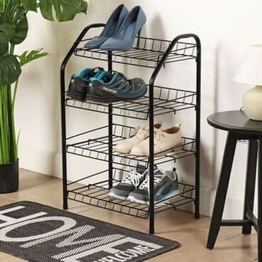 обувная полка с пуфиком: Полка для обуви, Новый, Железо, Платная доставка — 1