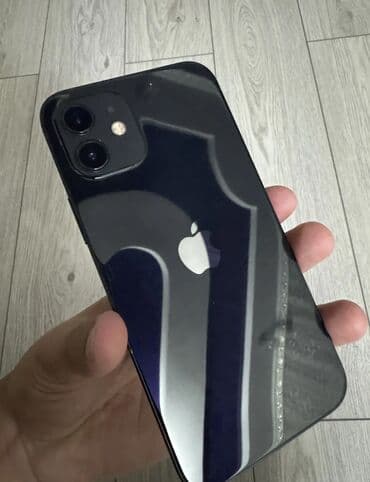 монитор 1080: IPhone 12, Б/у, 128 ГБ, Blue Titanium, Зарядное устройство, Защитное стекло, Чехол, 76 % — 2