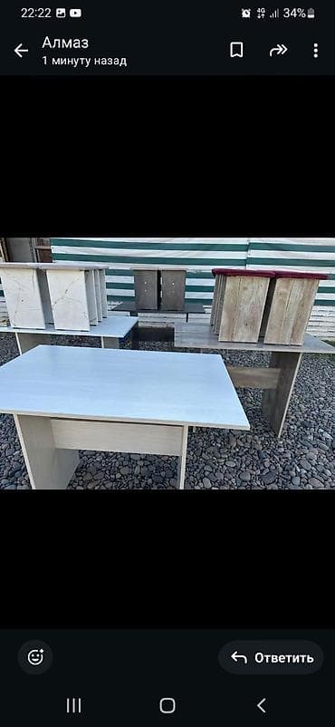 кухонный стол ош: Кухонный стол и стул, Новый — 3