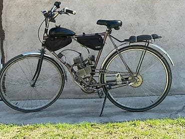 Мопед-велосипед с установленным бензиновым мотором - Основа