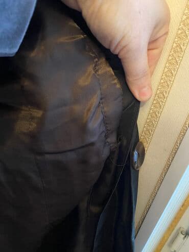Үлпөт көйнөктөрү жана аксессуарлар: Продаю пальто плащ Очень тёплый На кроличий мех е внутри Весною — 5