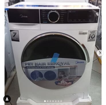 Кир жуучу машина Midea, Жаңы, Автомат, 9 кг чейин, Тар