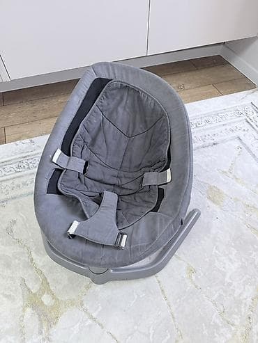 стулчики: Детское кресло-шезлонг Nuna Leaf (серый) - Эргономичное сиденье в — 3