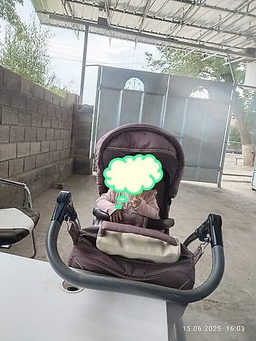 инвалидный калеска бу: Коляска универсальная 2 в 1, цвет капучино/беж. Особенности: - Люлька — 1