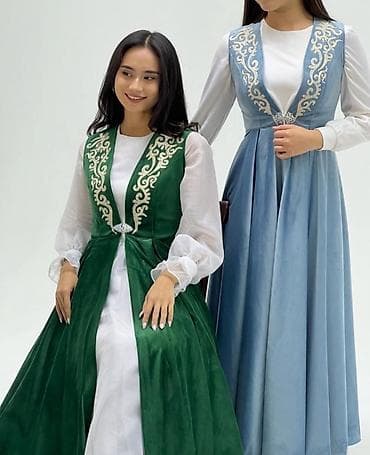 Вечернее платье, Длинная модель, Велюр, Без рукавов, S, M, L
