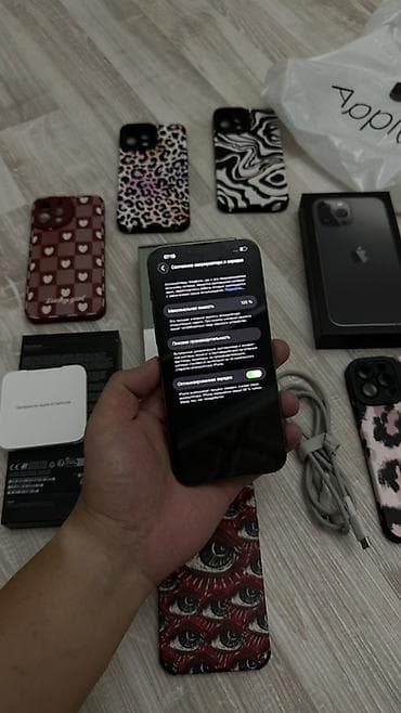 iphone 3: IPhone 13 Pro Max, Б/у, 1 ТБ, Matte Space Gray, Защитное стекло, Чехол, Кабель, 100 % — 8