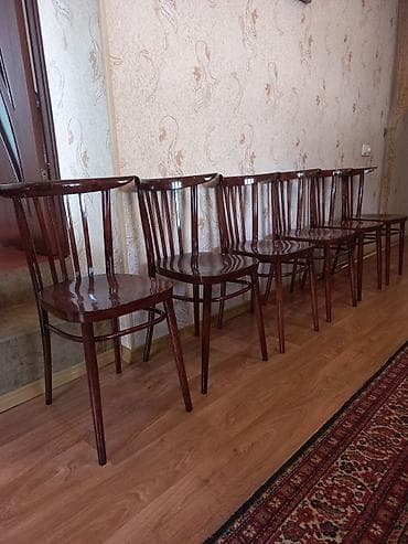 Вешалки: Стул для кухни, Дерево, цвет - Коричневый — 2