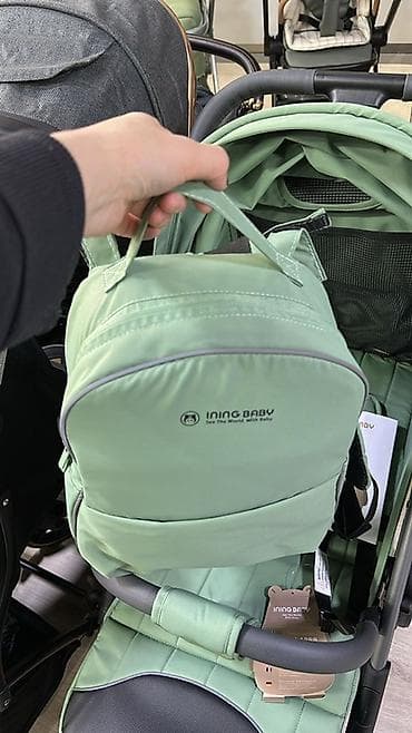 иннинг бейби коляска: Прогулочная коляска INING BABY (цвет мятный) - Легкая складная — 4