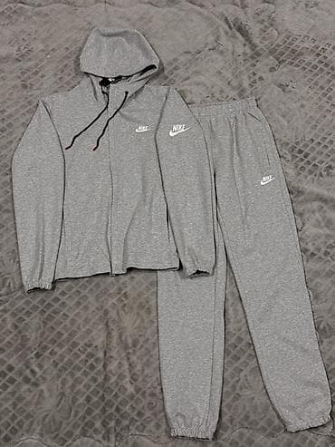 Спортивные костюмы: Мужской спортивный костюм, Nike, Новый, цвет - Серый, Самовывоз, Платная доставка — 1