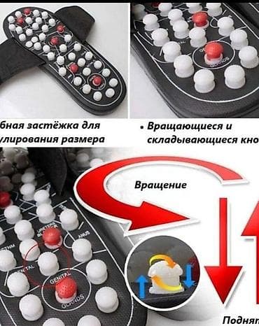 derma roller: Массажер Тапочки, Для стоп, Новый — 2