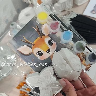 Лакокрасочные материалы: Наборы для росписи гипсовых фигурок для детей 🎨 Ручная работа - В — 1