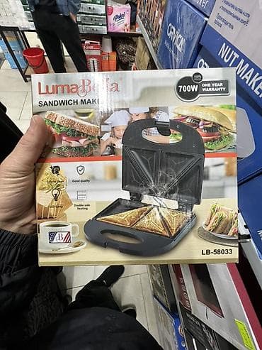 блинница цена: Сэндвичница LumaBella LB-58033 - Мощность: 700 Вт - Двусторонний — 1