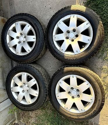 Дөңгөлөктөр монтажда 215 / 60 / R 16, Кыш, Колдонулган, Комплект, Жеңил унаалар, Куйма, тешиктери - 5 lalafo.kg да Дөңгөлөктөр монтажда 215 / 60 / R 16, Кыш, Колдонулган, Комплект, Жеңил унаалар, Куйма, тешиктери - 5