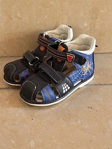 сандалии: Детские открытые сандалии для мальчика б/у - Размер: 22 дошкольный — 1