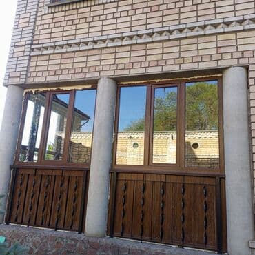 Дизайн, проектирование: Терезе жана эшиктер алюминий жана платик баардык туру бар арзан жака — 6