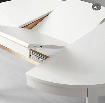 Үй жана бакча: Трансформер үстөлү Ашкана үчүн, Жайылуучу стол, түсү - Ак — 4