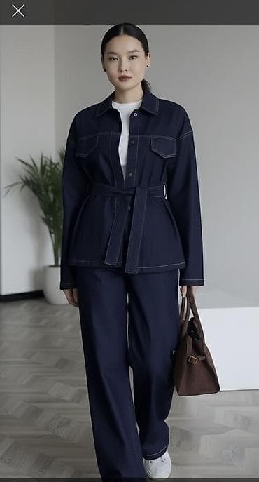 костюм игры кальмара: Джинсовая Двойка качество хорошая! Размер стандарт Осень-весна Новая!! — 1