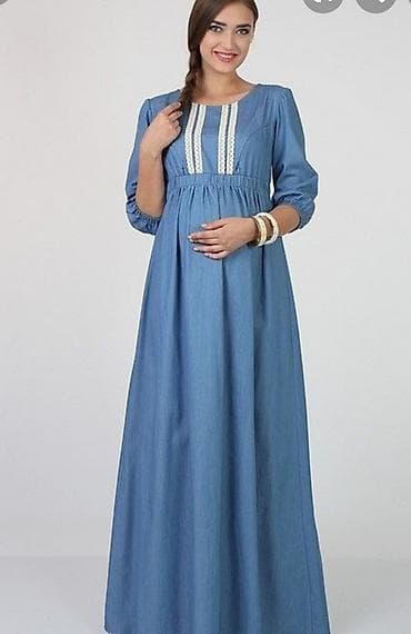 Джинсовое платье размер стандартный 42-44