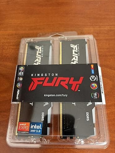 ddr 5: Оперативная память, Новый, Kingston Fury, 64 ГБ, DDR5, 6000 МГц, Для ПК — 1
