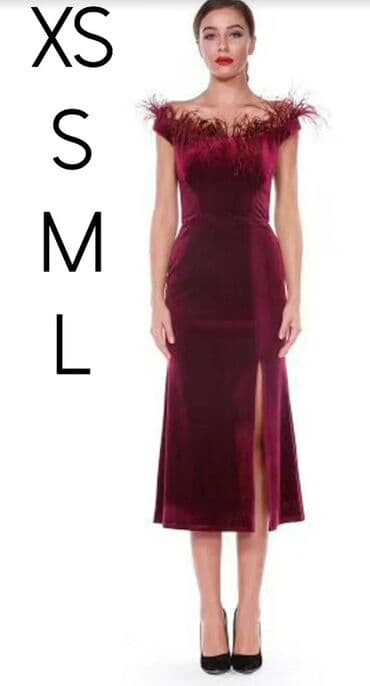 платье макси большого размера: S — 5