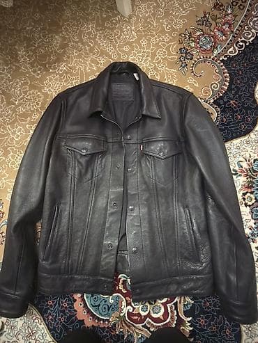 женский плащ кожаный длинный: Мужская куртка, M, LeviS, Новый, цвет - Черный — 3