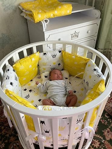 Детская кровать трансформер, Другой тип, цвет - Белый